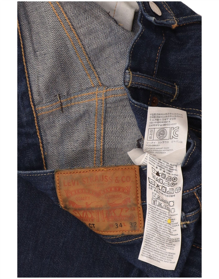 Levi's Herre 501 CT lige jeans W34 L32 blå bomuld