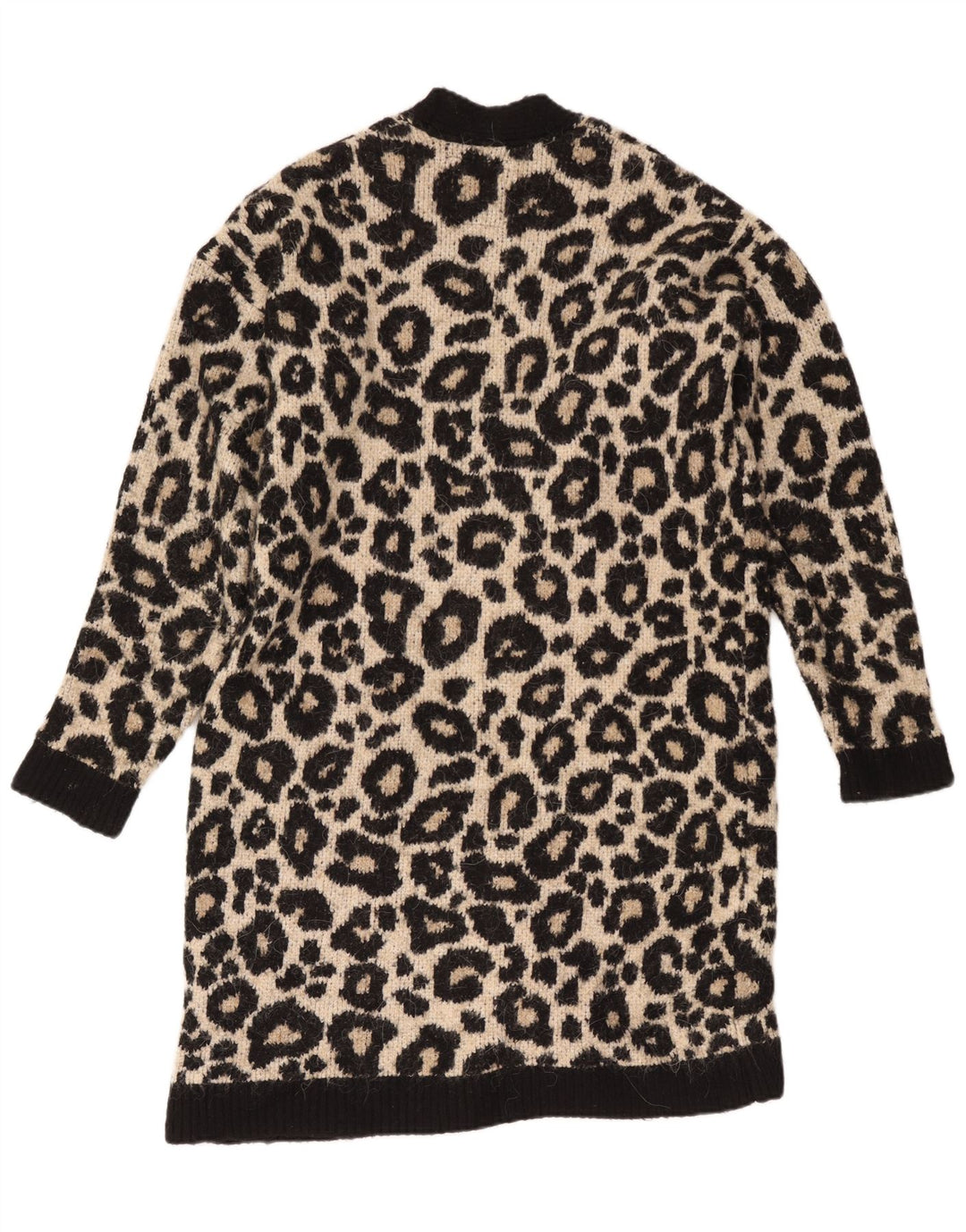 Superdry Womens Oversized Longline Cardigan Sweater UK 10 Small Black