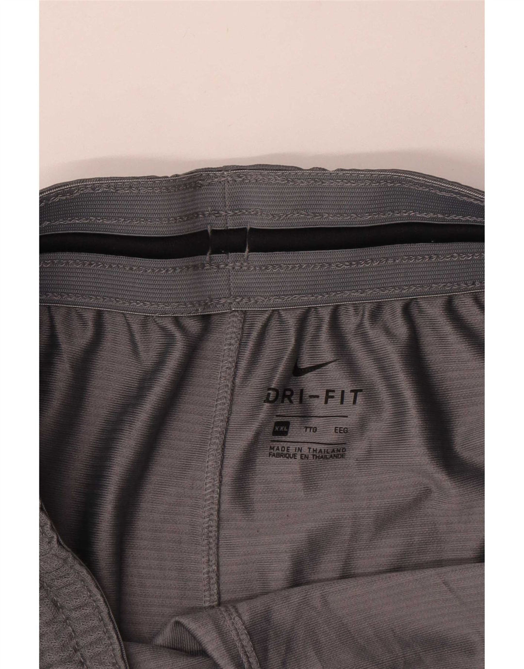 Nike Herre Dri Fit grafiske sportsshorts 2XL Grå polyester