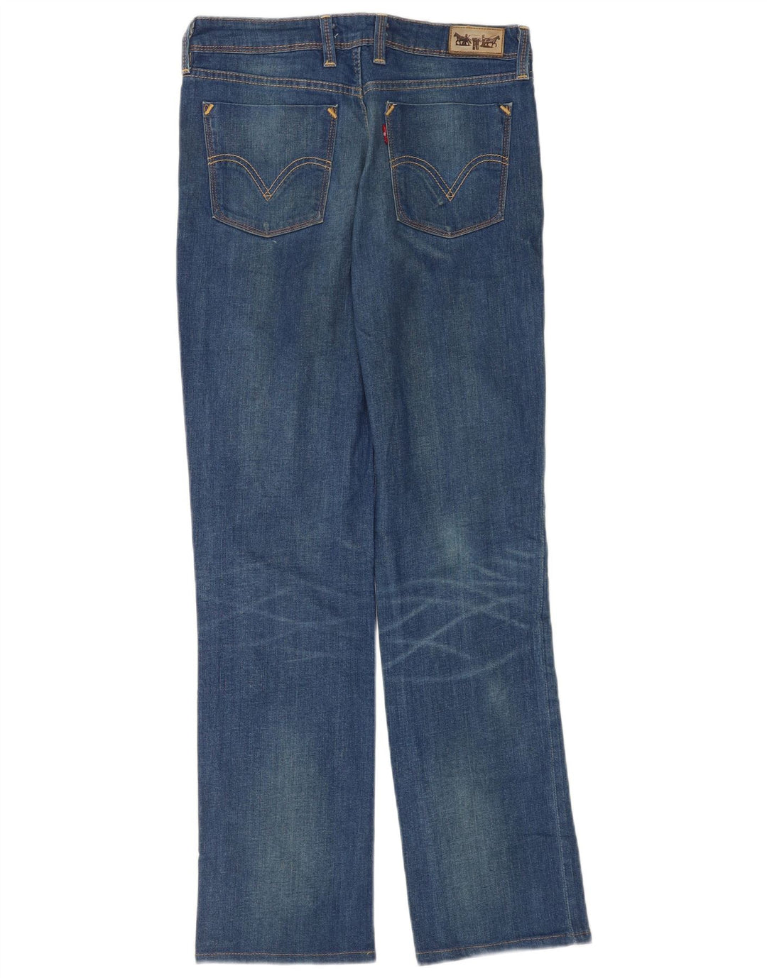 Levi's Dame 627 Straight Jeans W31 L34 Blå Bomuld
