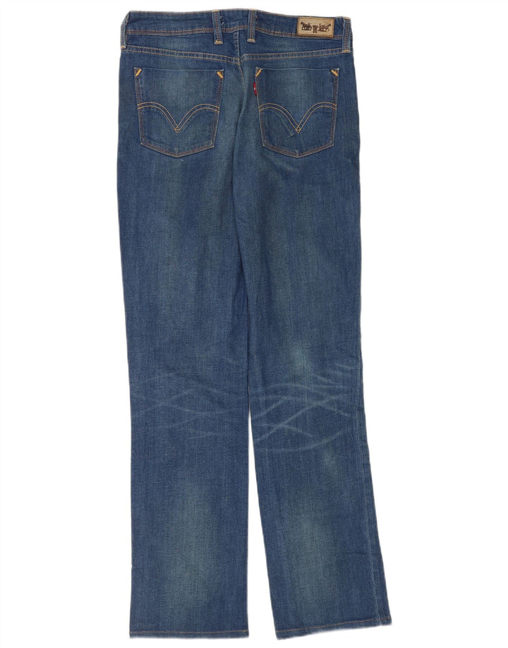 Levi's Dame 627 Straight Jeans W31 L34 Blå Bomuld