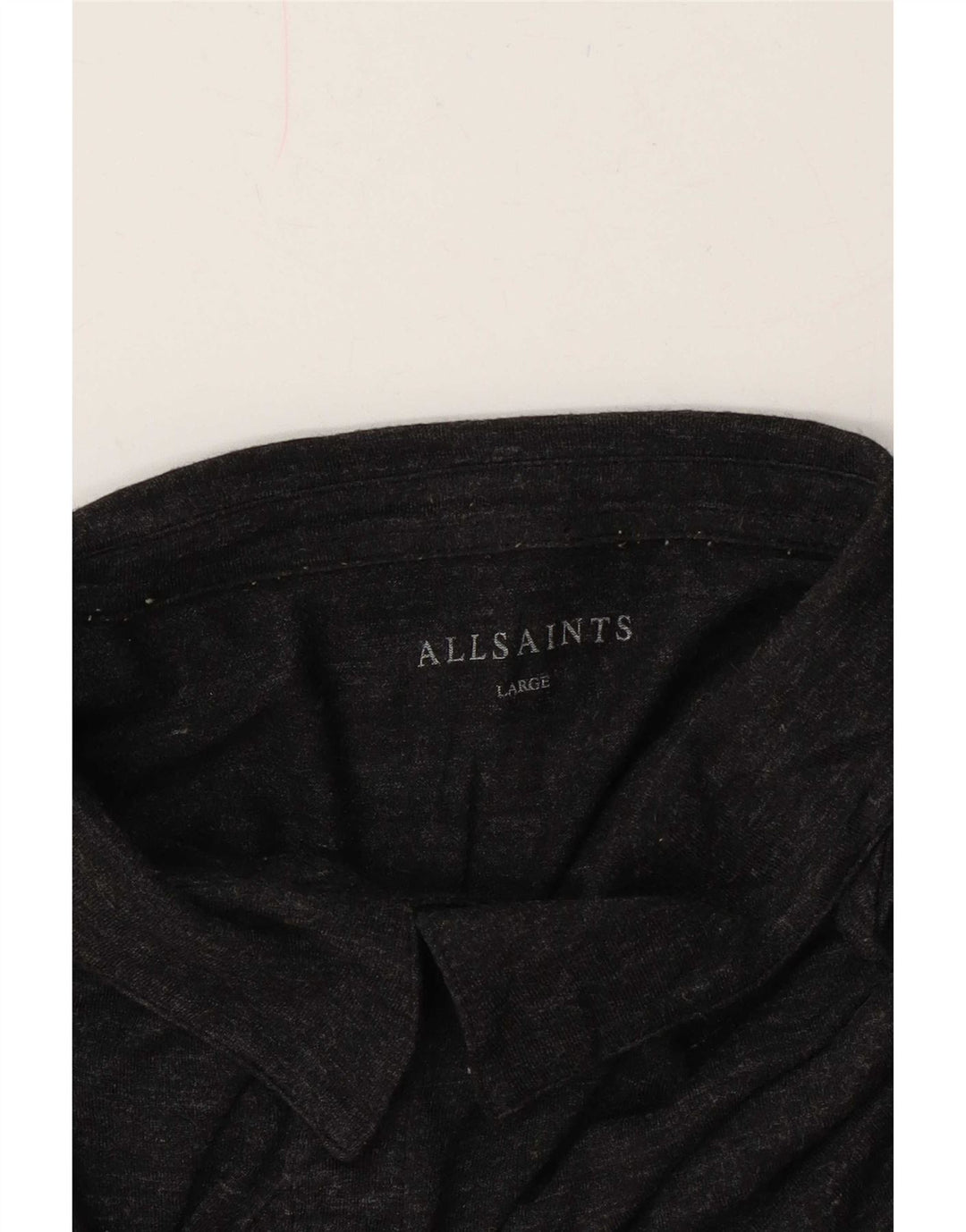 All Saints Polo Shirt til mænd Stor Grå Flecked