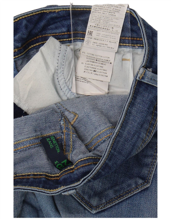 Benetton Dame Skinny Jeans W28 L33 Blå Bomuld