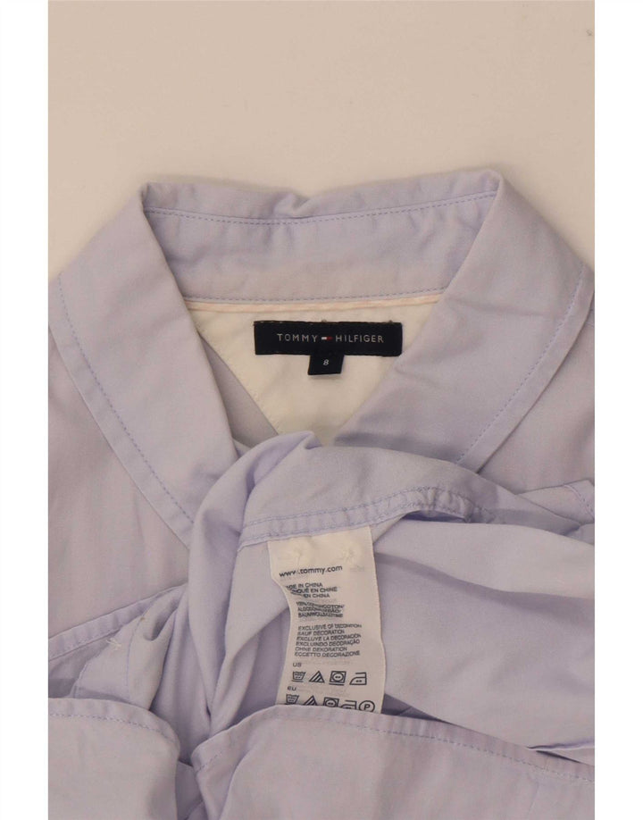Tommy Hilfiger Dameskjorte US 8 Medium Blue Cotton