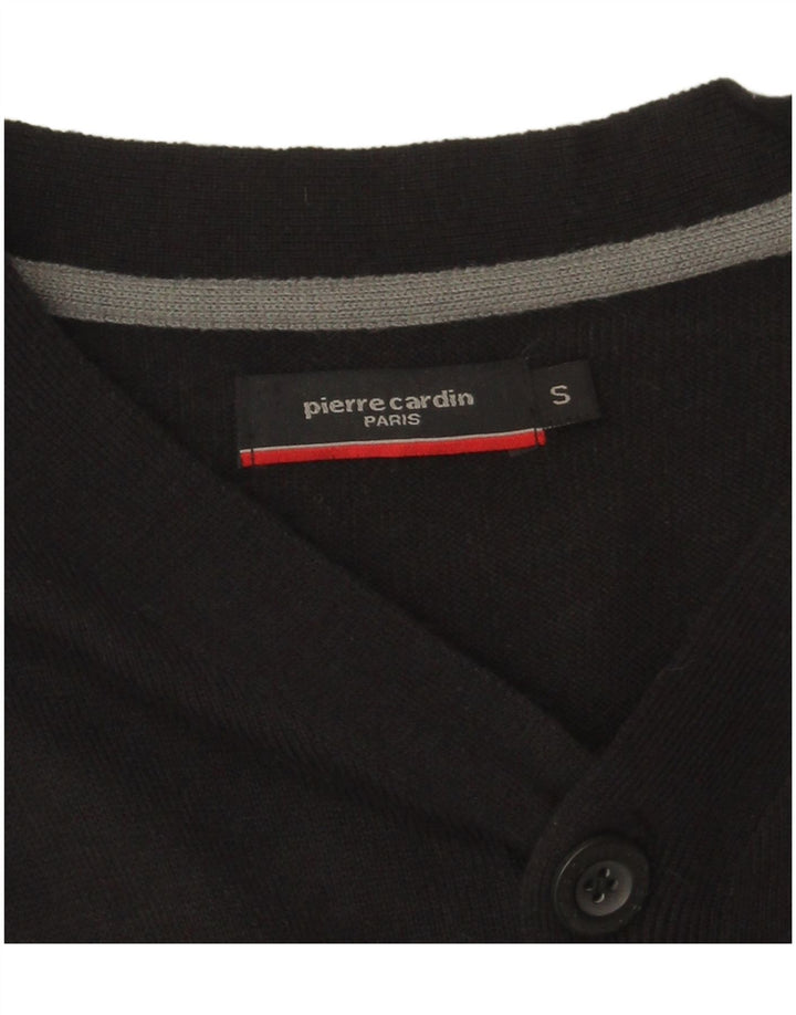 Pierre Cardin Herre Cardigan Sweater Lille Sort Akryl