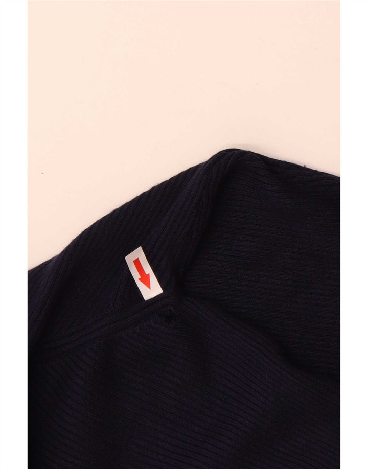 Marks & Spencer Dame Longline Cardigan Sweater UK 14 Medium Navy Blue