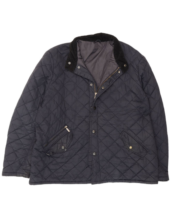Barbour Herre quiltet jakke UK 44 2XL Navy Blue Polyester