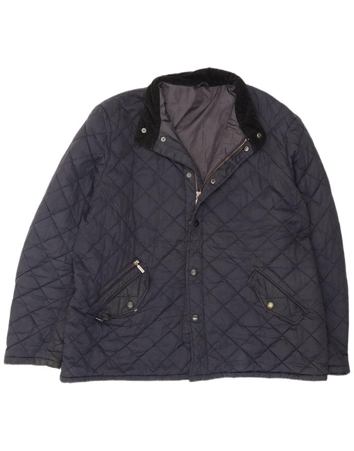 Barbour Herre quiltet jakke UK 44 2XL Navy Blue Polyester