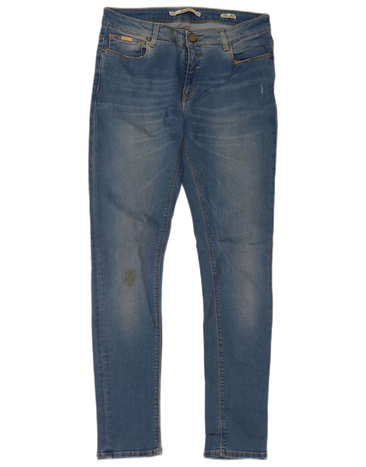 ZARA Dame Slim Jeans EU 40 Medium W30 L30 Blå