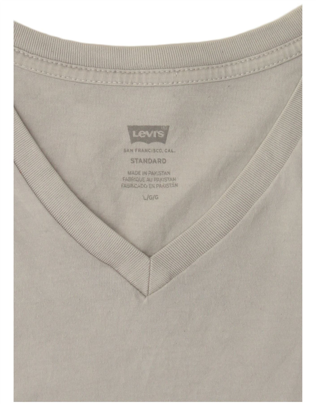 LEVI'S Herre Standard Fit T-Shirt Top Stor Grå