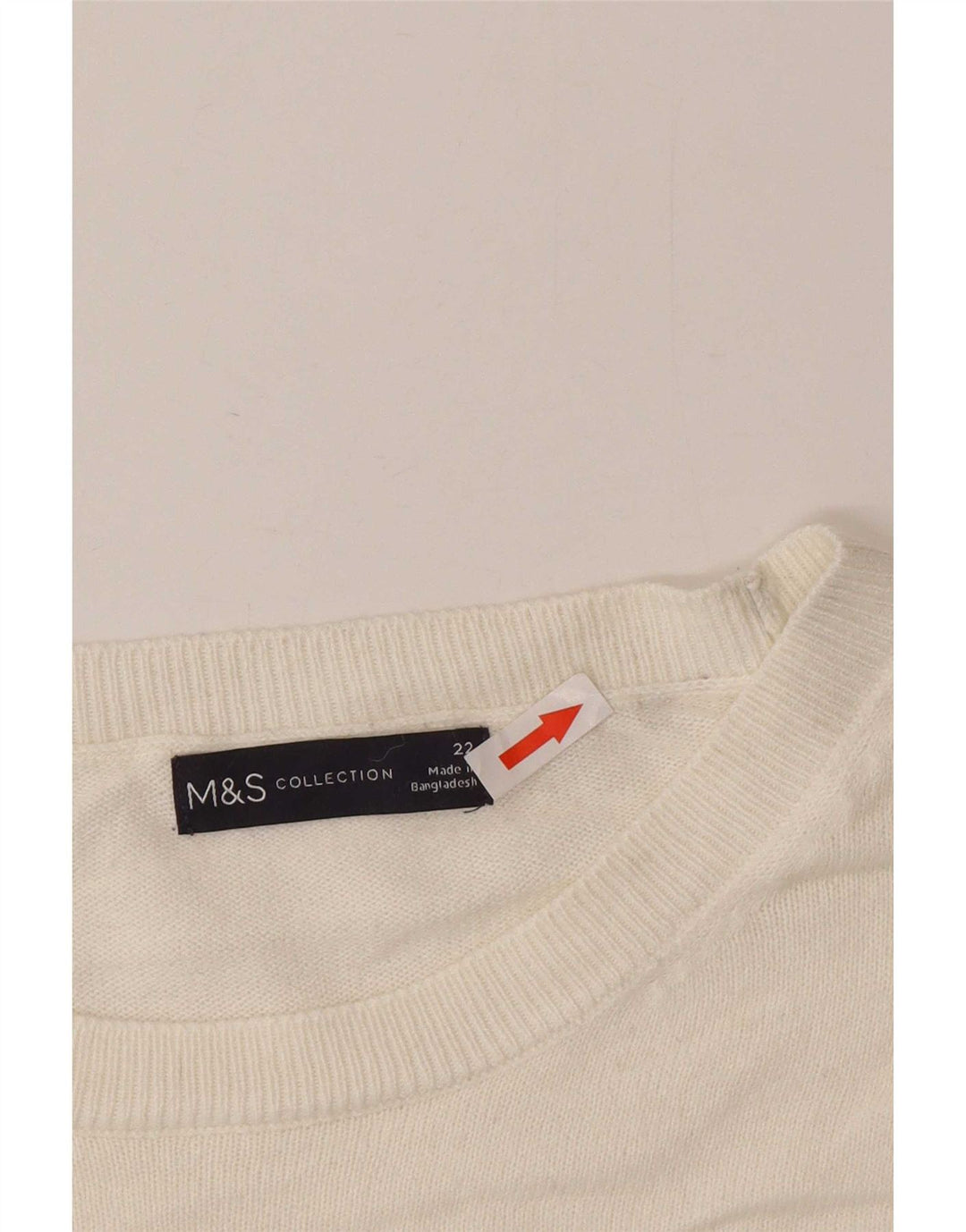 Marks & Spencer Dame sweater med rund hals DK 22 2XL Flerfarvet