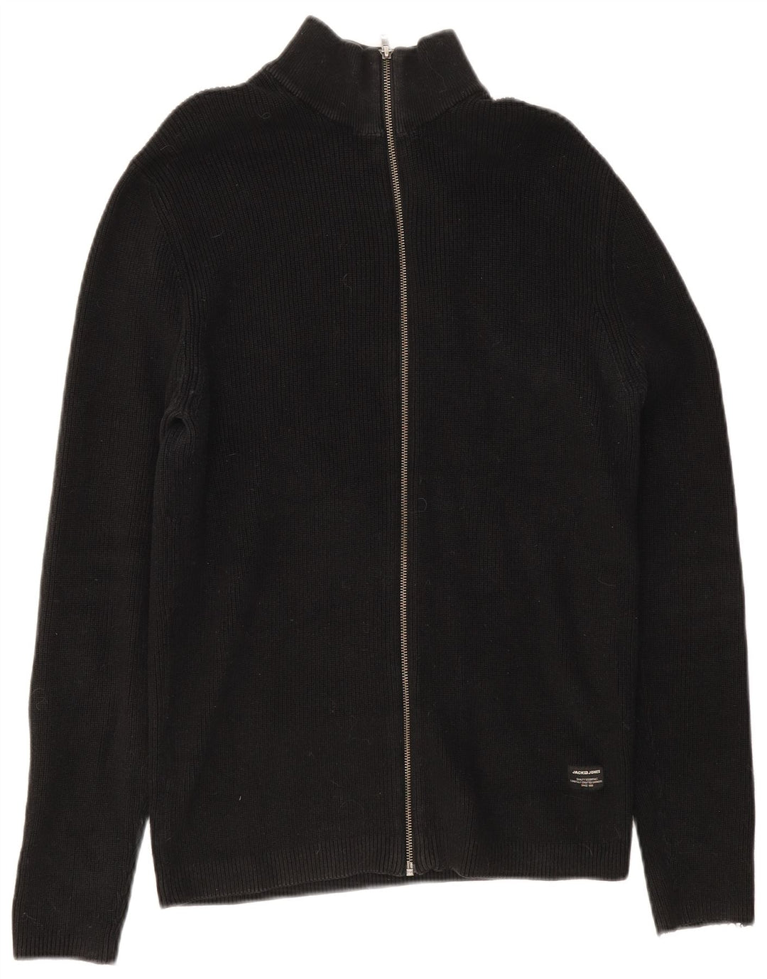 Jack & Jones herre cardigan sweater XL sort bomuld