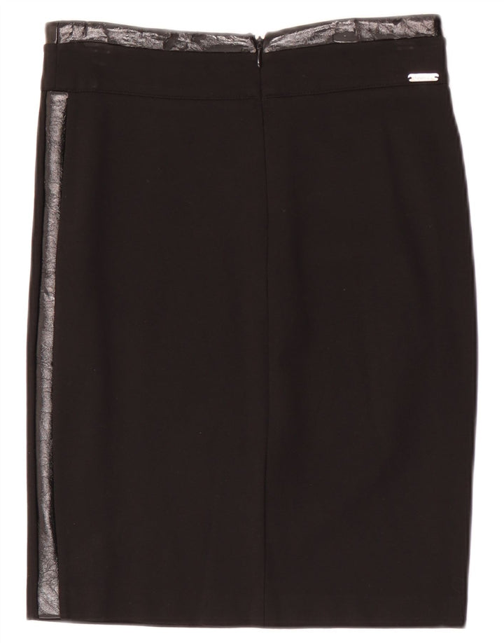 Guess lige nederdel til kvinder Medium W28 Sort viskose