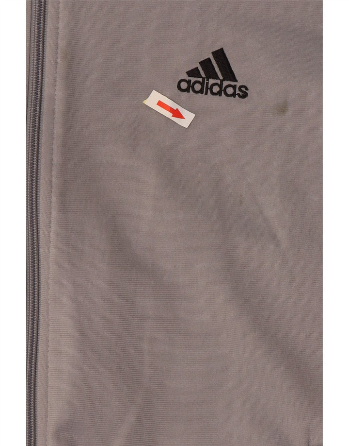 Adidas Træningsdragt til mænd, topjakke, stor grå polyester