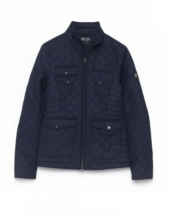 Barbour Quiltet jakke til kvinder UK 10 Small Navy Blue