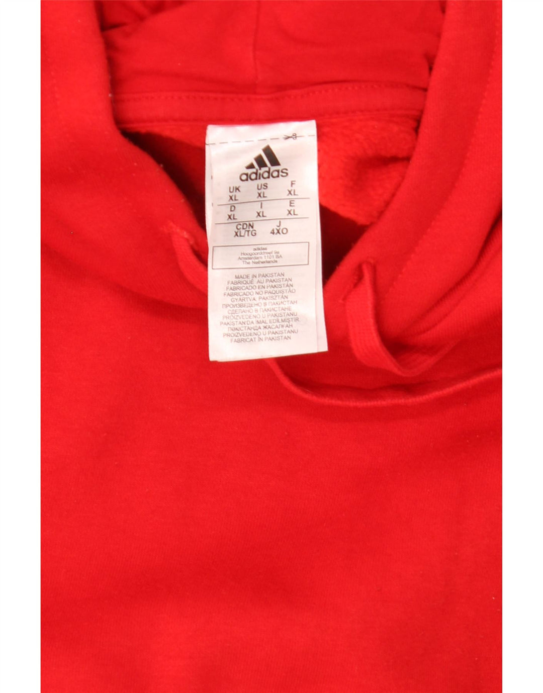 Adidas Herre hættetrøje Jumper XL Rød Polyester