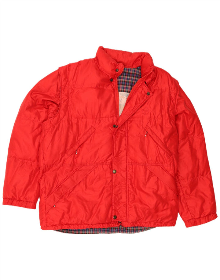 Sergio Tacchini Herre Polstret Jakke IT 54 2XL Rød Polyamid