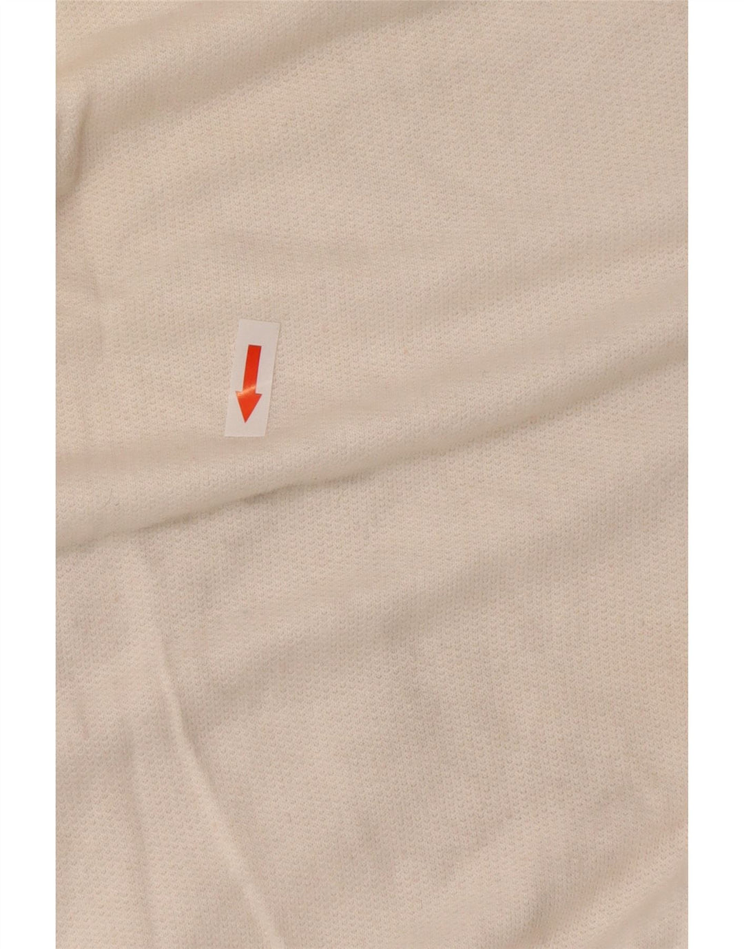Vintage Dame Button Neck Sweatshirt Jumper IT 44 Medium White Colourblock