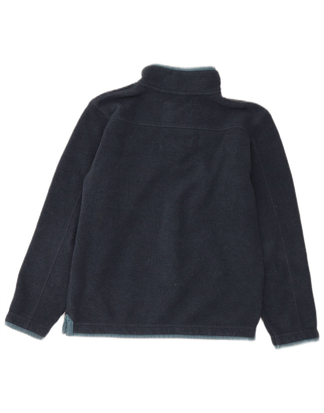 Fedt ansigt drenge lynlås hals fleece trøje 10-11 år marineblå polyester