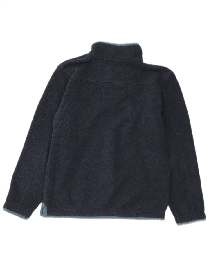 Fedt ansigt drenge lynlås hals fleece trøje 10-11 år marineblå polyester