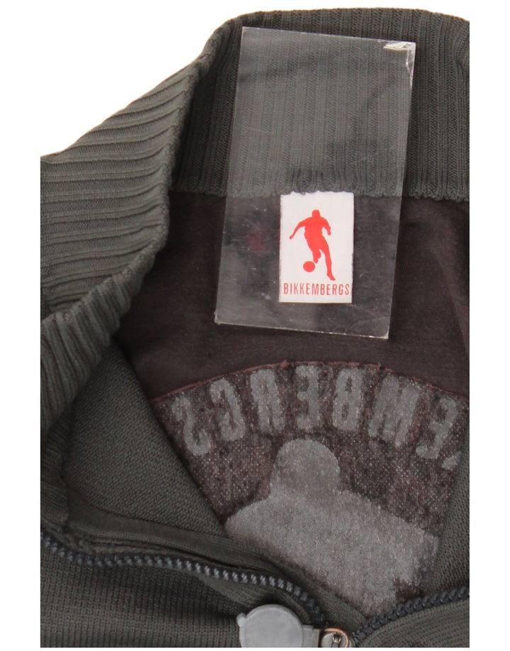 Bikkembergs Herre Zip Neck Jumper Sweater XL Grå