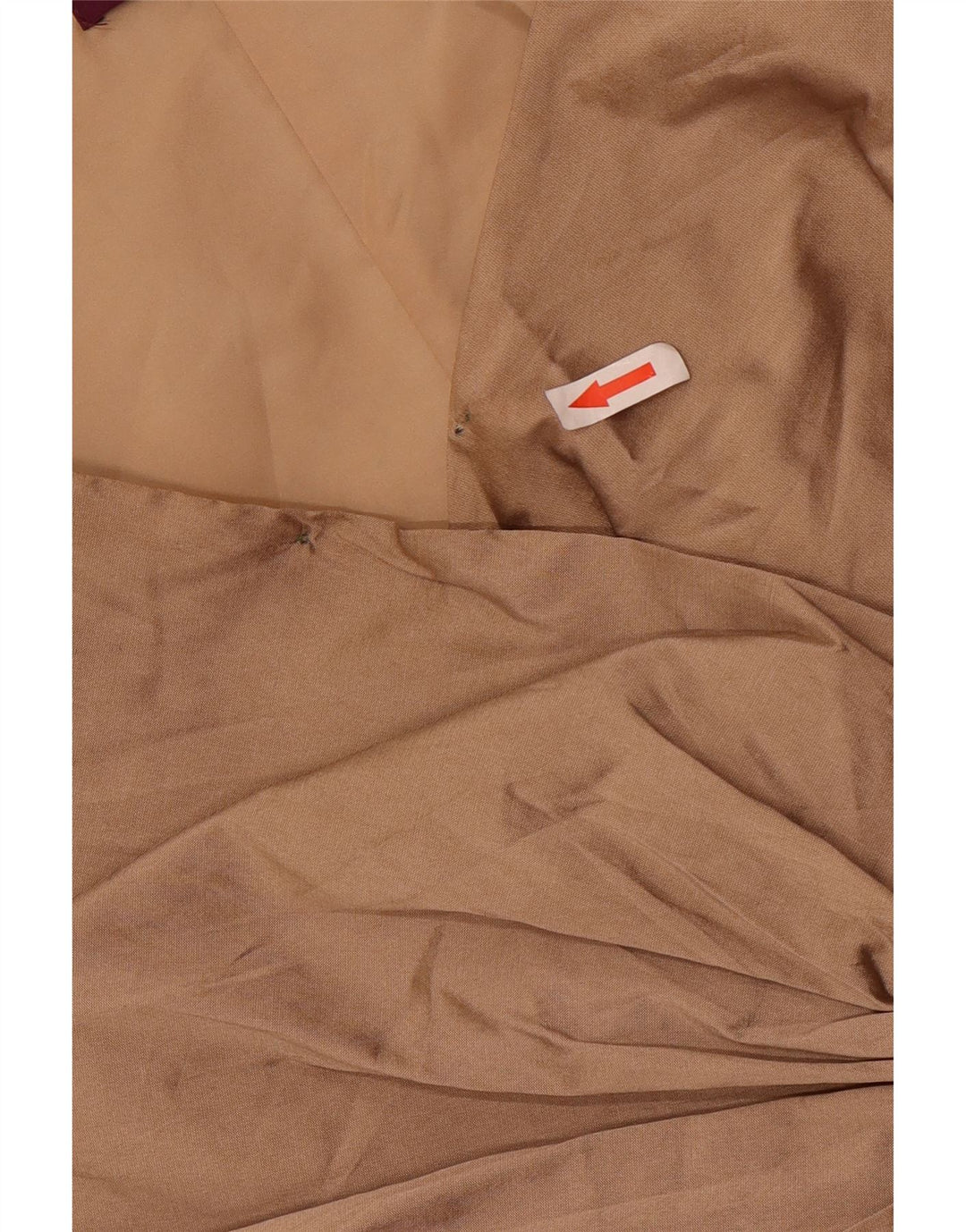 Debut Kvinders Ærmeløs Flæse Forreste Skede Kjole UK 18 XL Brun Polyester