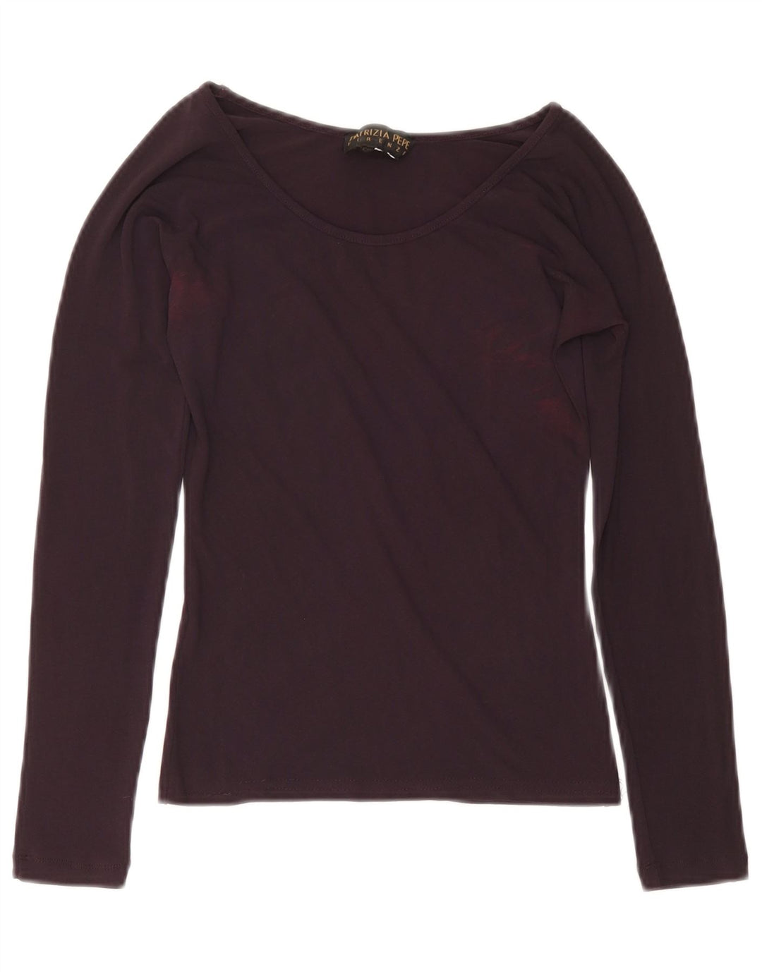 Patrizia Pepe Dame Top Langærmet US 6 Medium Burgundy