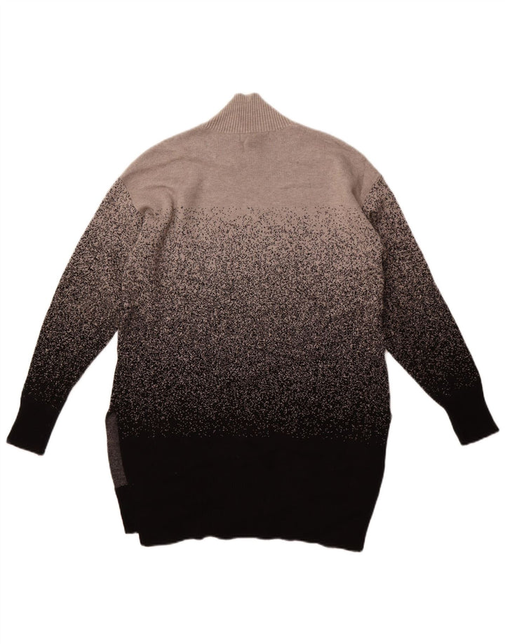 Marks & Spencer Dame Turtle Neck Jumper Sweater UK 10 Small Grey Flecked