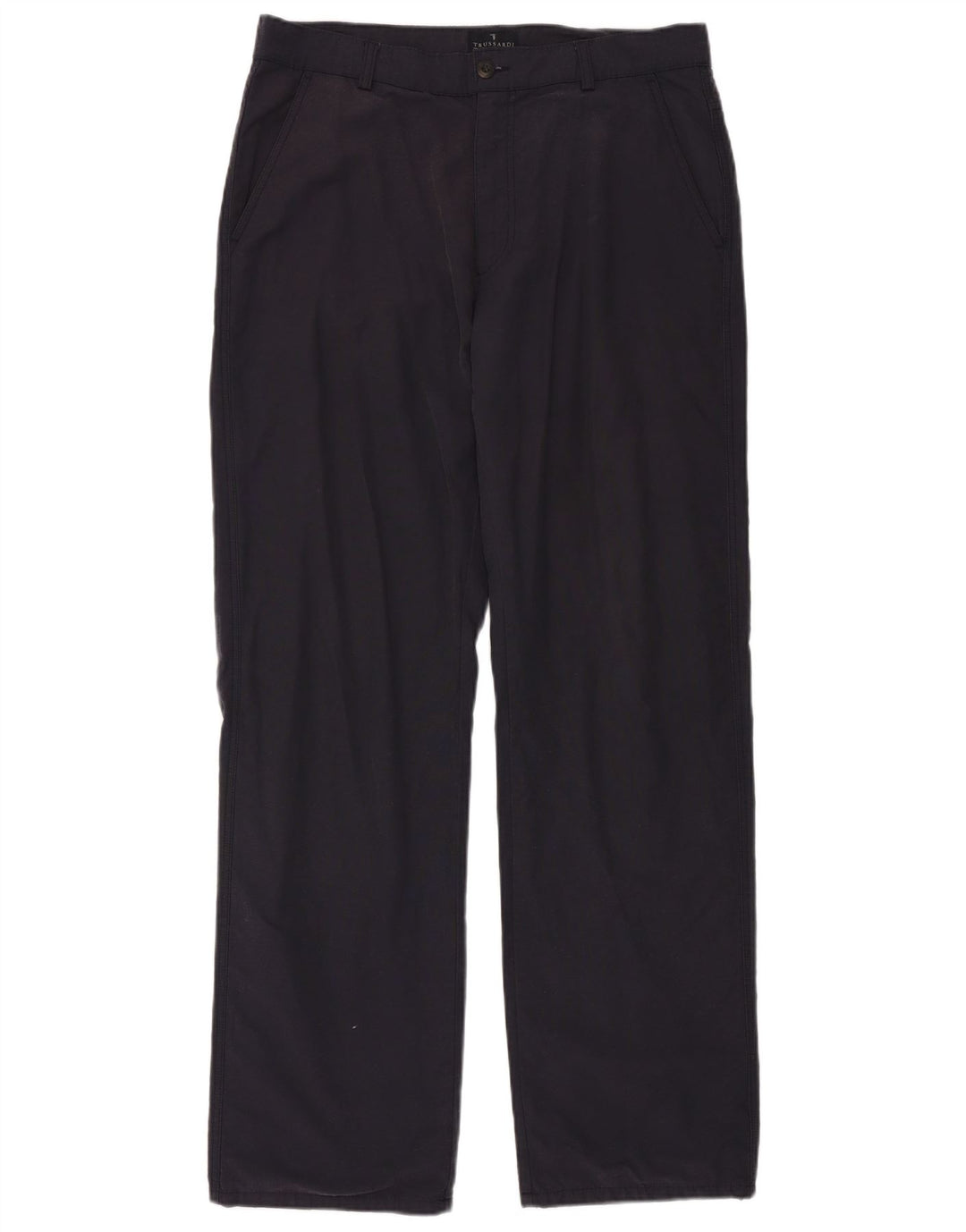 TRUSSARDI Lige Chinobukser til mænd IT 52 XL W36 L34 Marineblå Bomuld