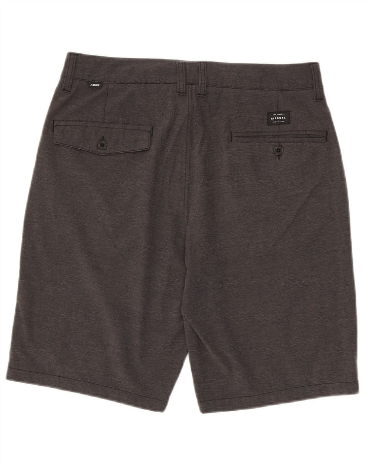 Rip Curl Herre Chino Shorts W30 Medium Grey Pinstripe Polyester