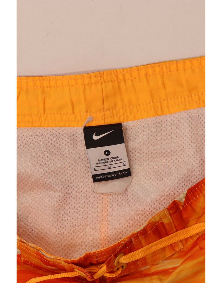 Nike Badeshorts til mænd Store Orange Geometriske