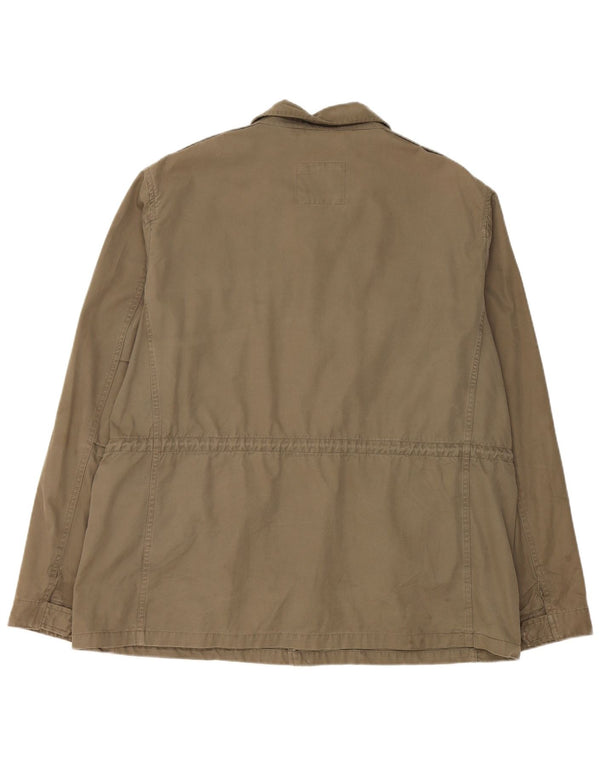 Marks & Spencer Kvinder Utility Jacket UK 44 2XL Khaki Bomuld