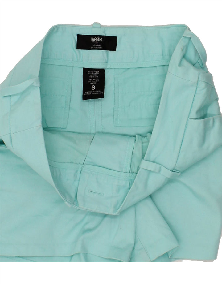 MOSSIMO Womens Hot Pants US 8 Medium W30 Blue Cotton Vintage Mossimo and Second-Hand Mossimo from Messina Hembry 