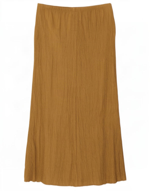 Zara Dame Maxi Nederdel Medium W28 Beige Viscose