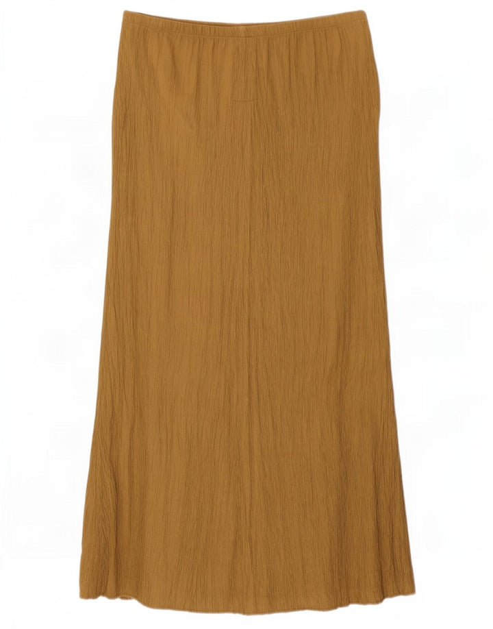 Zara Dame Maxi Nederdel Medium W28 Beige Viscose