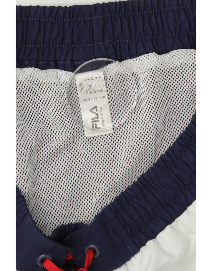 Fila Badeshorts til mænd Small Navy Blue Colourblock Polyester