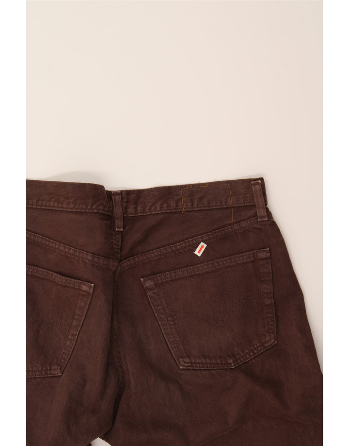 LEVI'S Womens Straight Jeans W38 L33 Burgundy Cotton Vintage Levi's and Second-Hand Levi's from Messina Hembry 