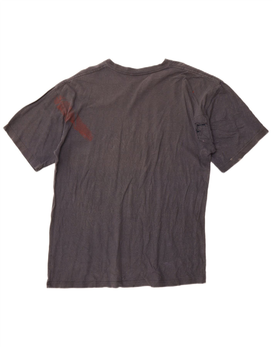 HARD ROCK Herre Malta Grafisk T-Shirt Top Medium Grå Bomuld