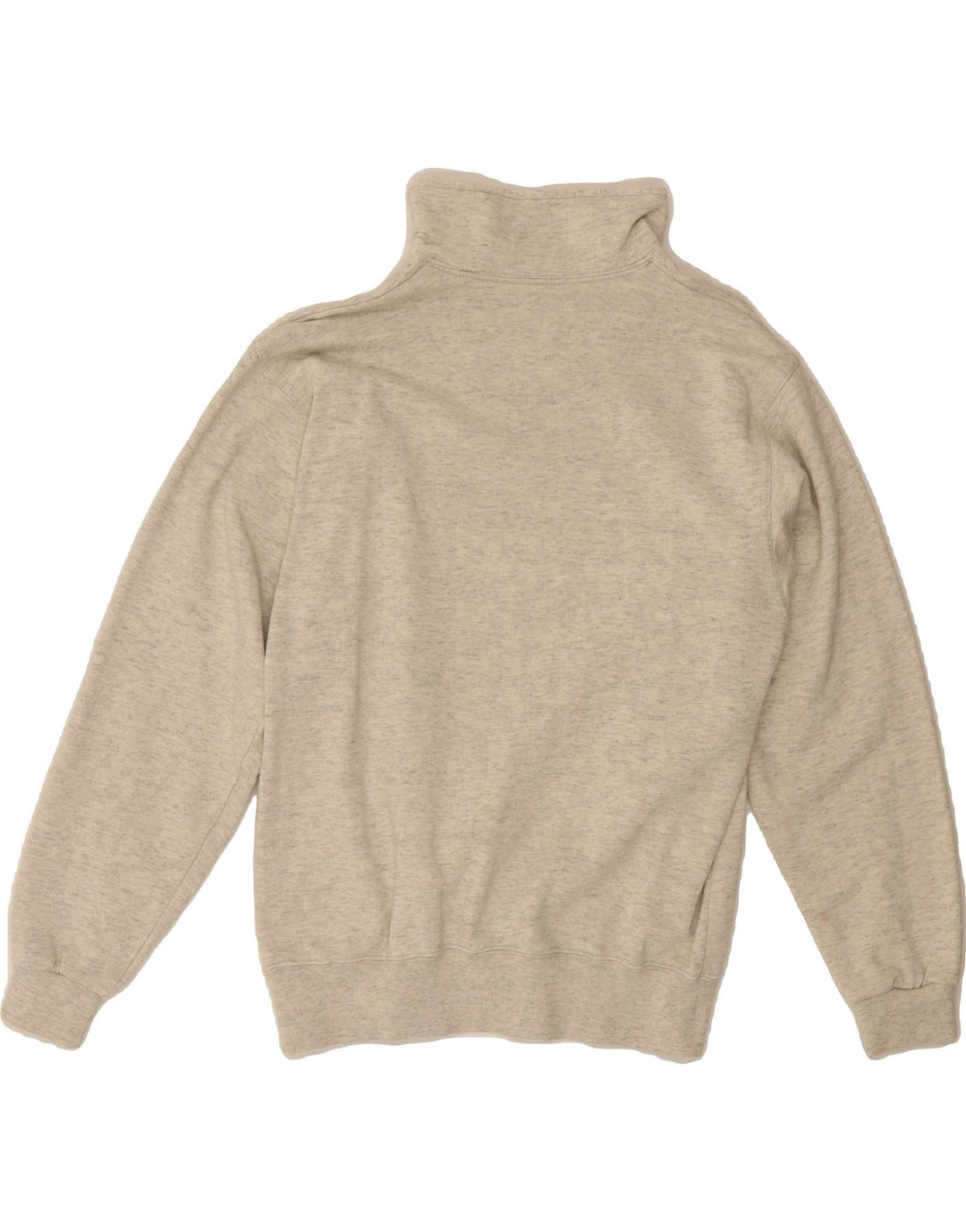 CHAMPION Womens Oversized Zip Neck Sweatshirt Jumper UK 10 Small Grey Vintage Champion and Second-Hand Champion from Messina Hembry 