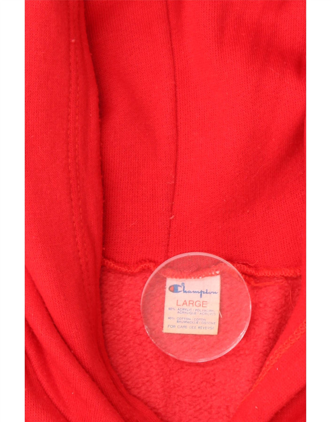 CHAMPION Grafisk hættetrøje til kvinder UK 16 Stor rød akryl