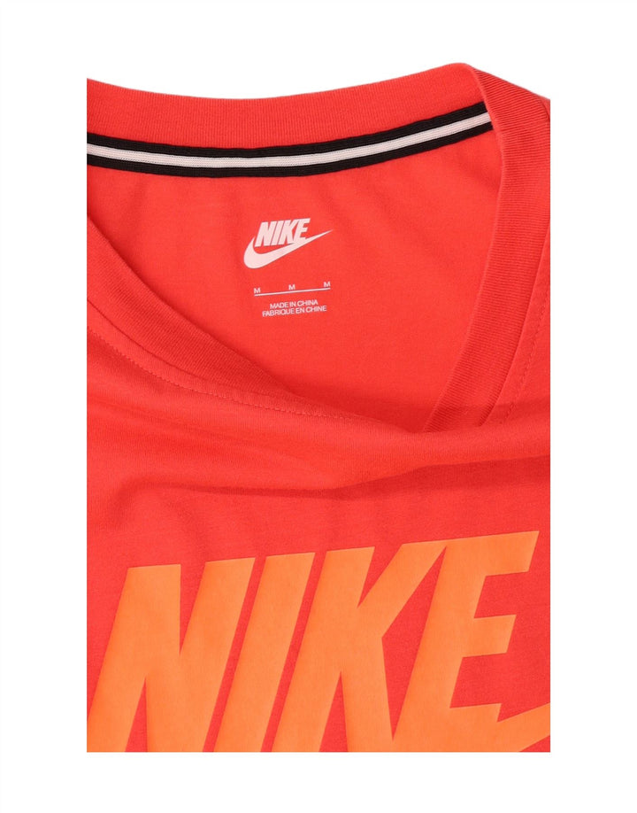 NIKE Womens Graphic T-Shirt Top UK 14 Medium Red Vintage Nike and Second-Hand Nike from Messina Hembry 