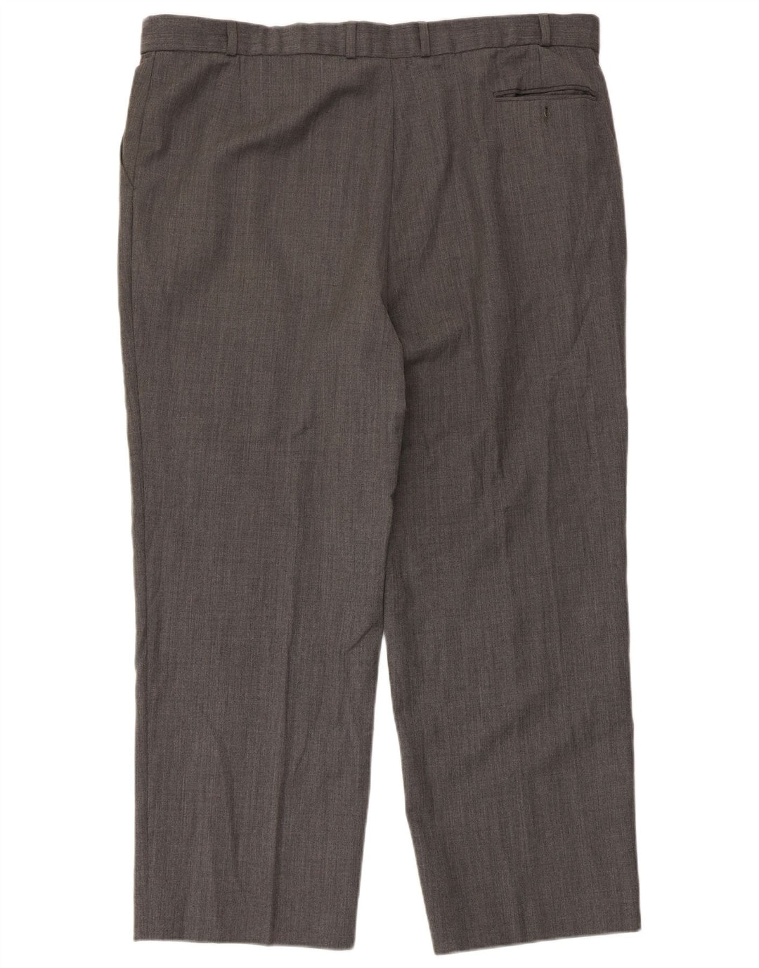 Marks & Spencer Straight Suit Bukser til mænd W42 L29 Gråstribet polyester