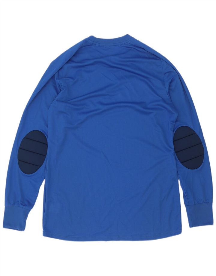 Adidas Herre Climalite Top Langærmet Medium Blue Colourblock Polyester