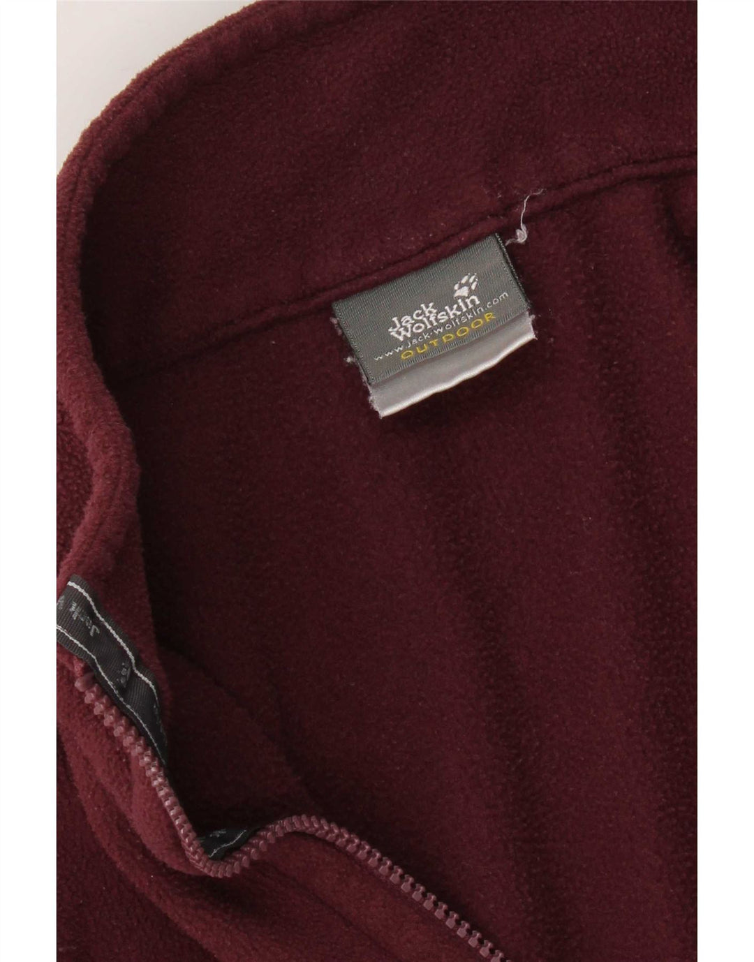 Jack Wolfskin Dame Liner Fleecejakke UK 16 Large Burgundy