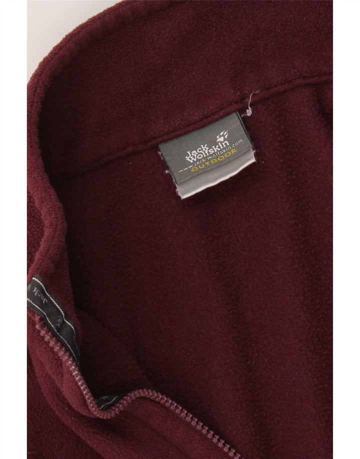 Jack Wolfskin Dame Liner Fleecejakke UK 16 Large Burgundy