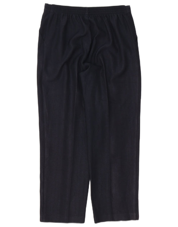 Marks & Spencer, højtaljede cropped bukser til kvinder UK 10 Small W30 L26 Navy