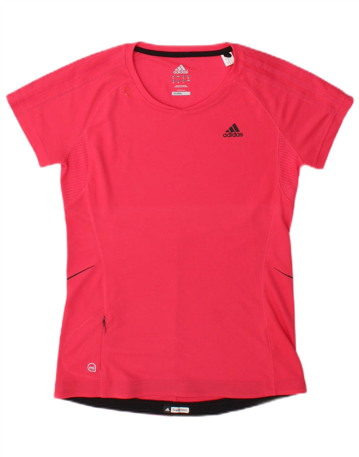 Adidas Dame Climacool T-Shirt Top UK 12 Medium Pink