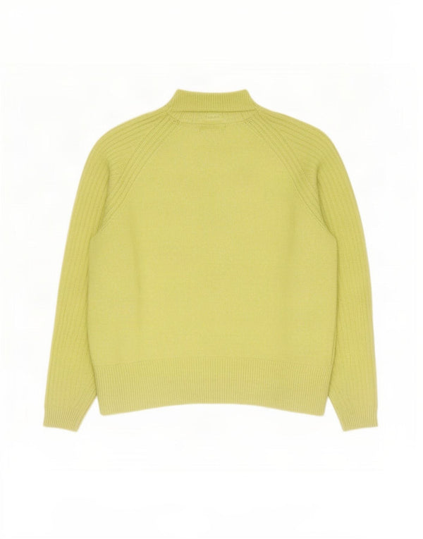 Marks & Spencer Dame Turtle Neck Jumper Sweater UK 14 Medium Green