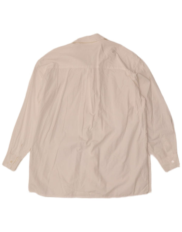 Banana Republic Dame Oversized skjorte UK 14 Medium White Bomuld