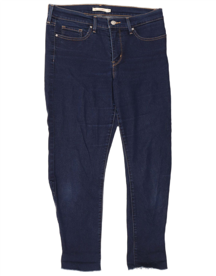 Levi's Womens 315 Cropped Jeans W29 L25 Marineblå Bomuld